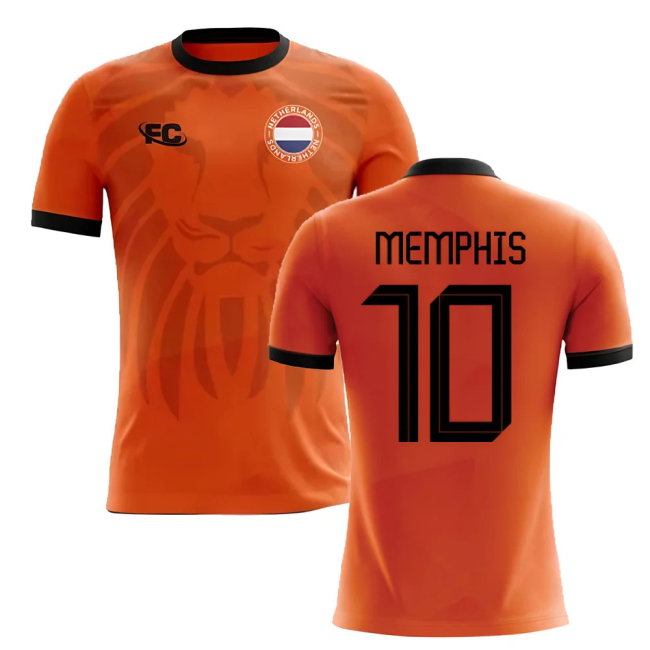 2018-2019 Holland Fans Culture Home Concept Shirt (MEMPHIS 10)-SoccerKits Hub | Buy Soccer Jerseys Online